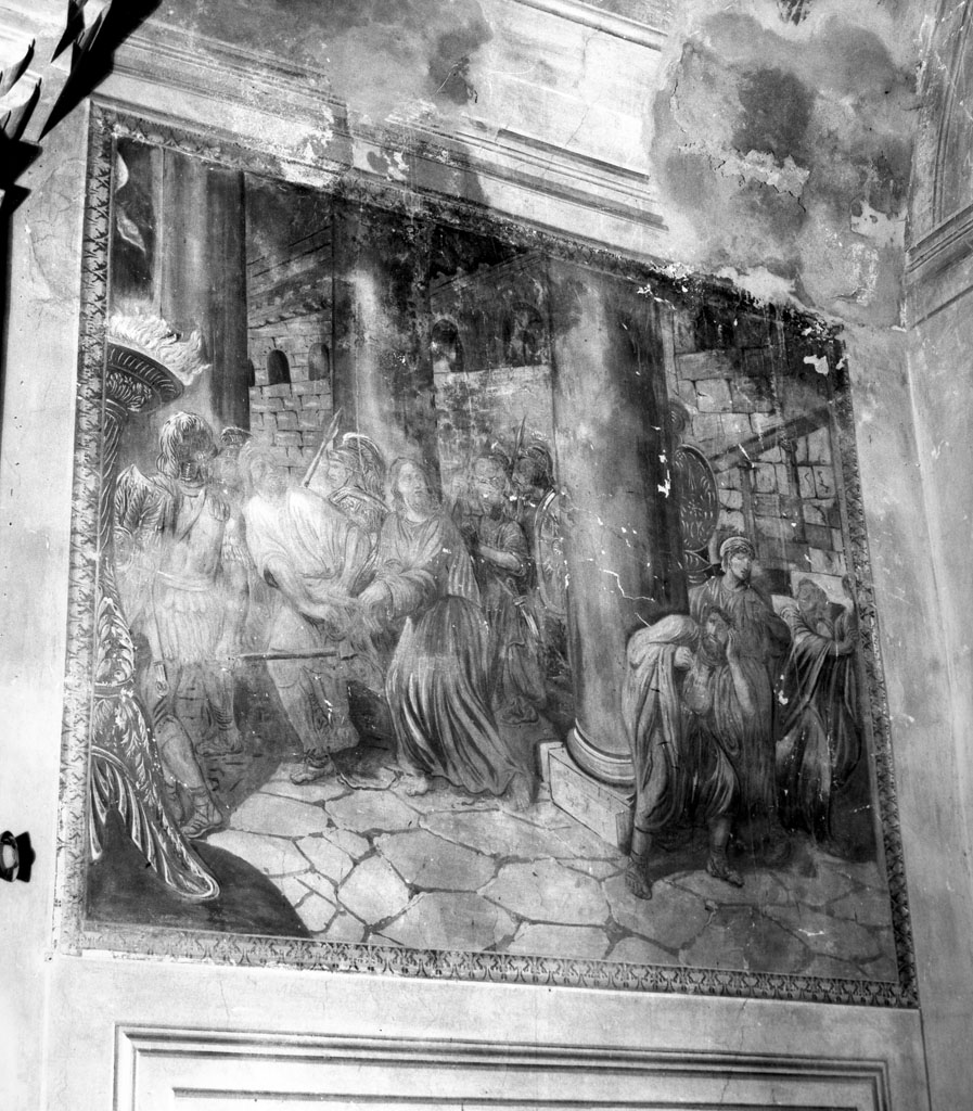 negazione di San Pietro (dipinto) di Ademollo Luigi (sec. XIX)