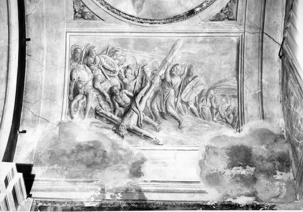 crocifissione di San Pietro (dipinto) di Ademollo Luigi (sec. XIX)