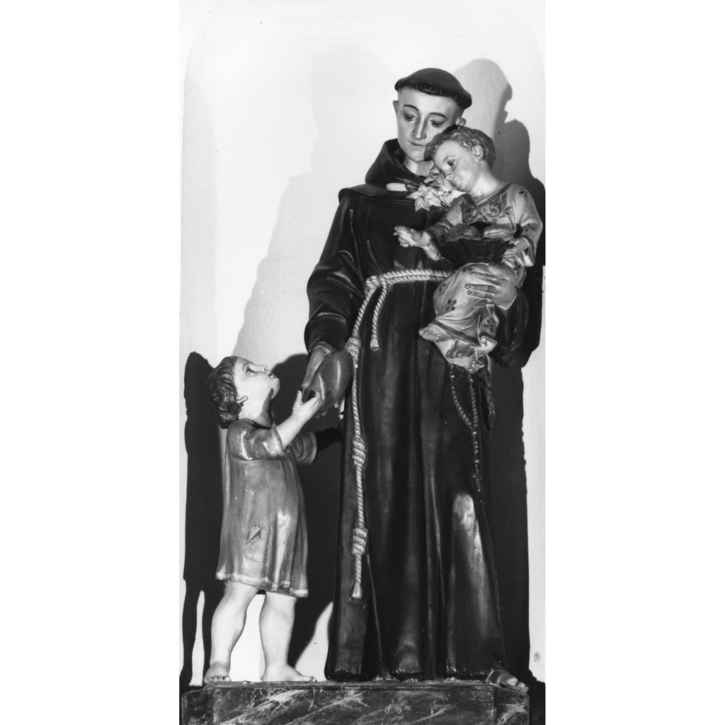 Sant'Antonio da Padova con il bambino (gruppo scultoreo) - bottega altoatesina (prima metà sec. XX)
