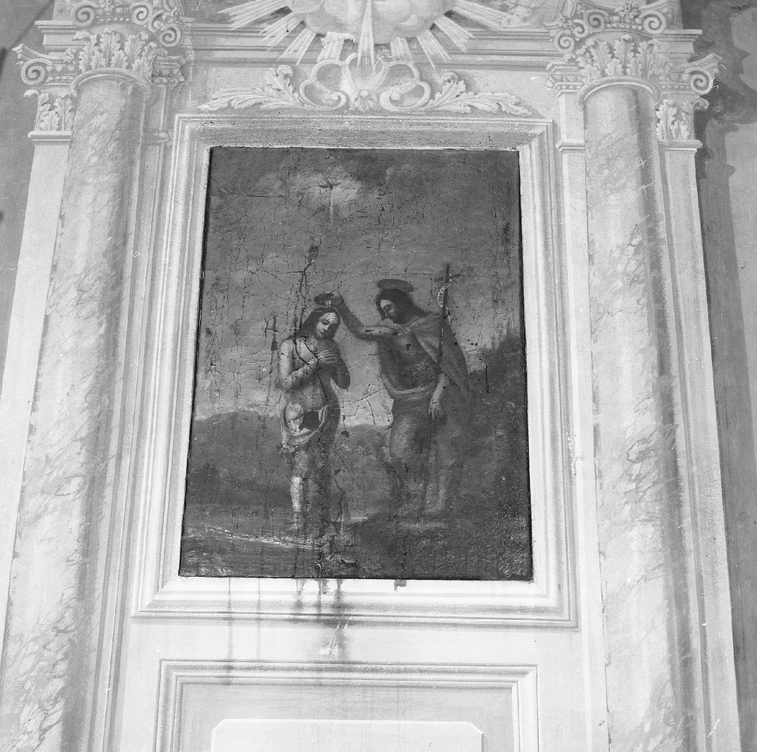 battesimo di Cristo (dipinto, pendant) di Pacci Pasquale (attribuito) (fine sec. XVIII)