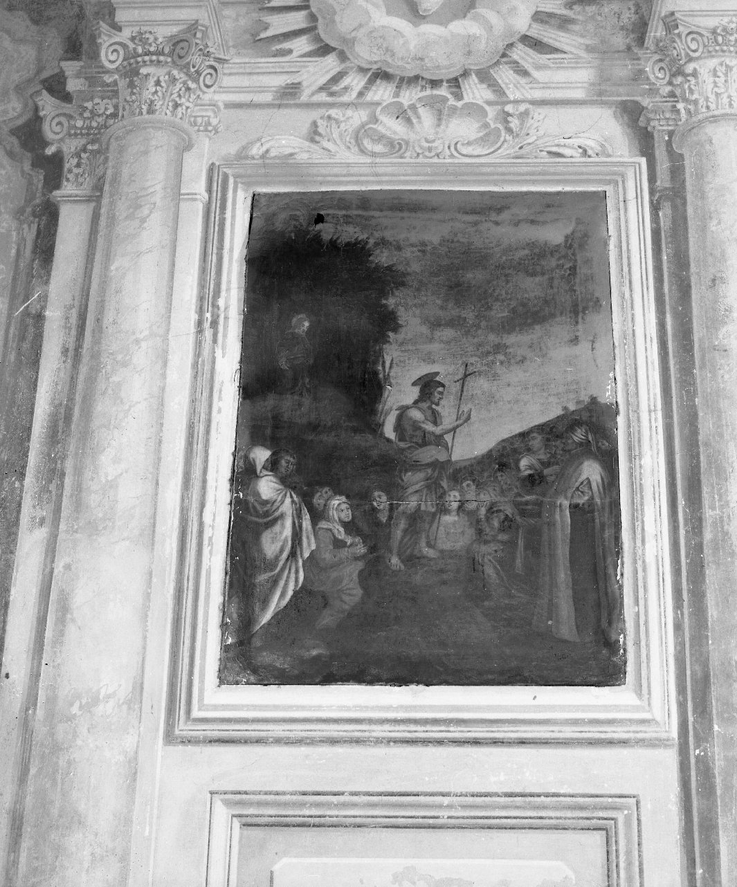 San Giovanni Battista predica nel deserto (dipinto, pendant) di Pacci Pasquale (fine sec. XVIII)