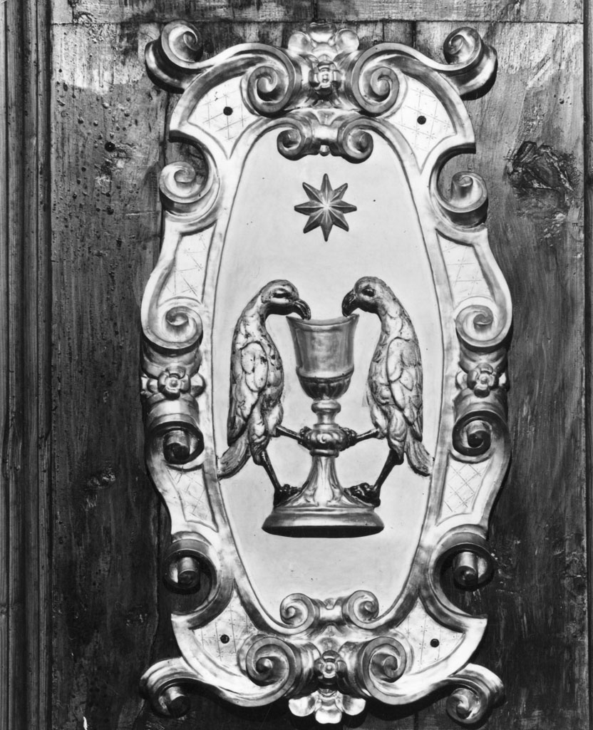 stemma camaldolese (rilievo) - bottega toscana (sec. XVI)