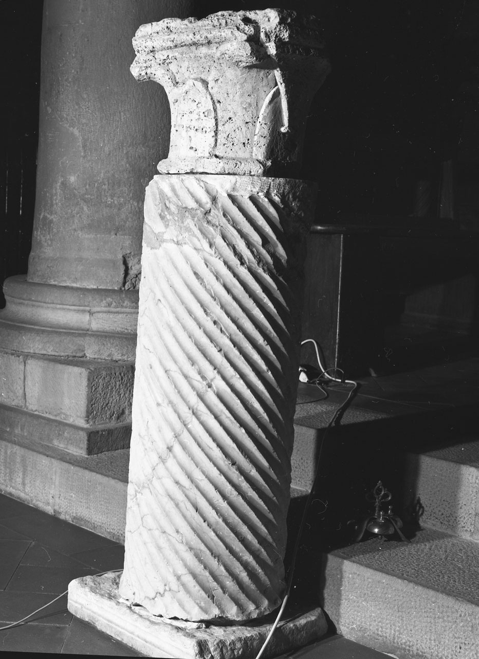 colonna, frammento - bottega toscana (seconda metà sec. XVIII)