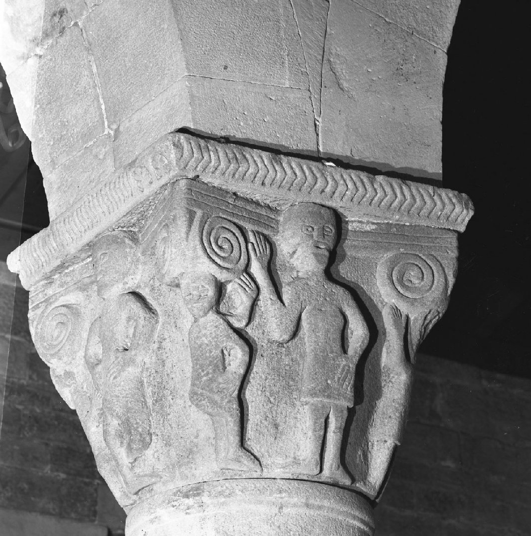 capitello di colonna - bottega toscana (seconda metà sec. XI)