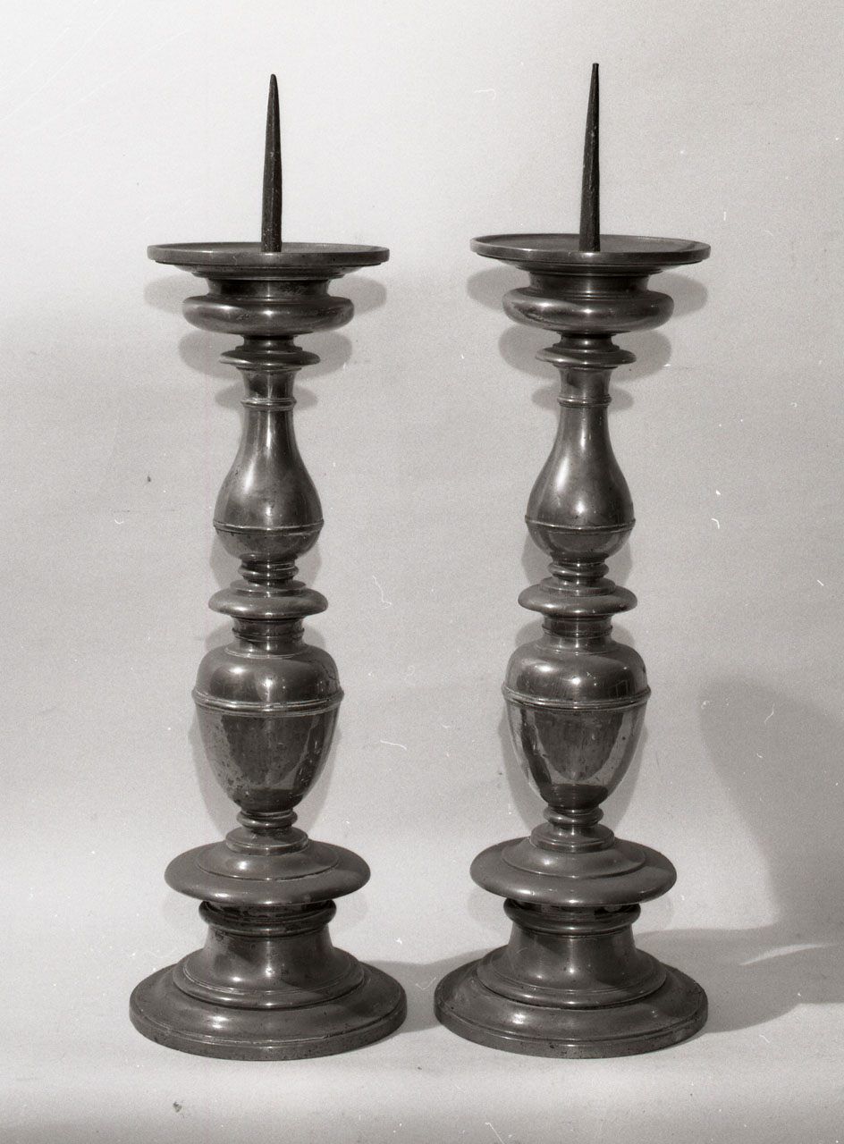 candelabro, coppia - bottega toscana (sec. XVIII)
