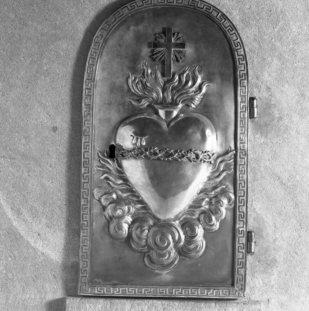 Sacro Cuore di Gesù (sportello) - bottega toscana (prima metà sec. XX)