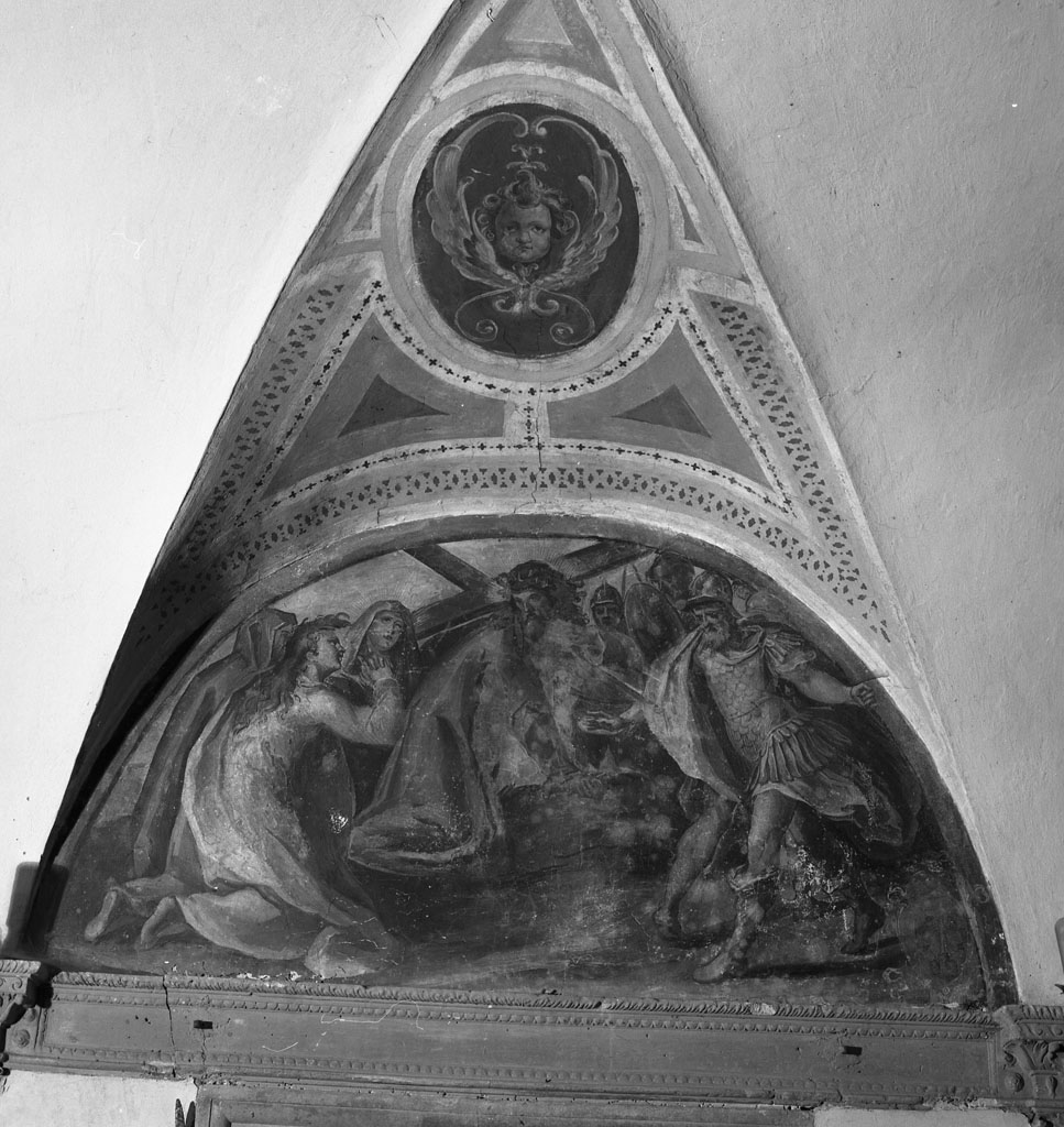 salita di Cristo al monte Calvario (dipinto) di Alberti Giovanni, Alberti Cherubino, Alberti Alessandro (sec. XVI)