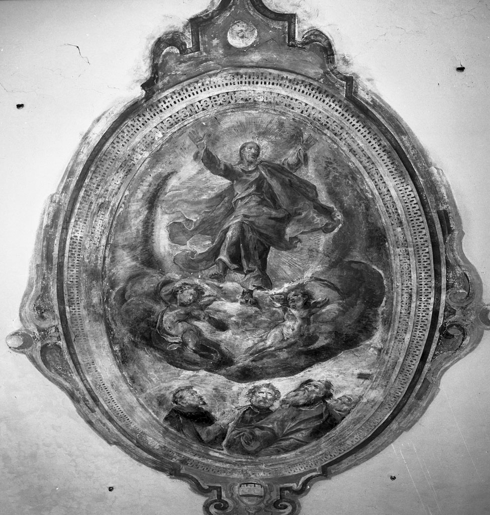 Cristo risorto tra angeli e santi (dipinto) di Alberti Giovanni, Alberti Cherubino, Alberti Alessandro (sec. XVI)