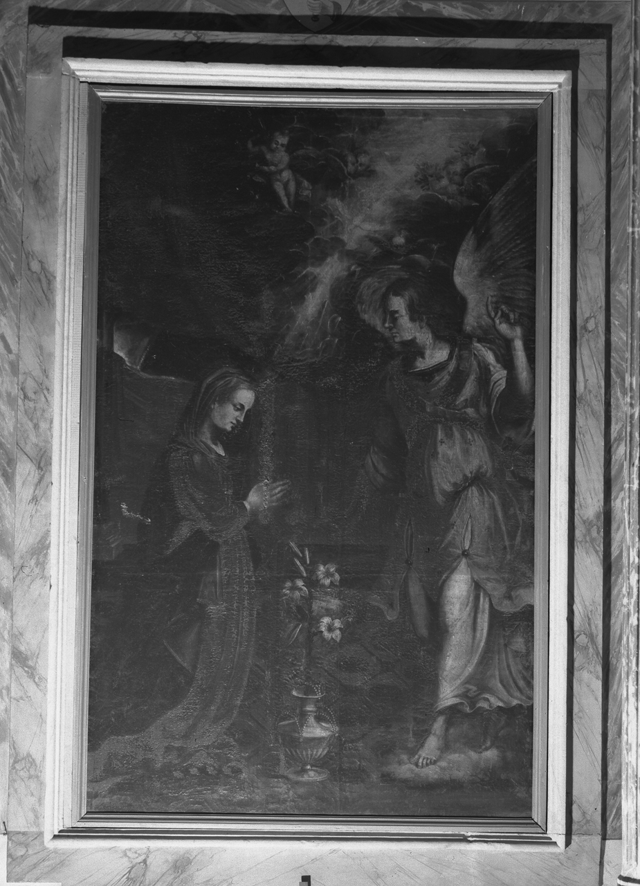 Annunciazione (dipinto) di Santini Bernardino (prima metà sec. XVII)