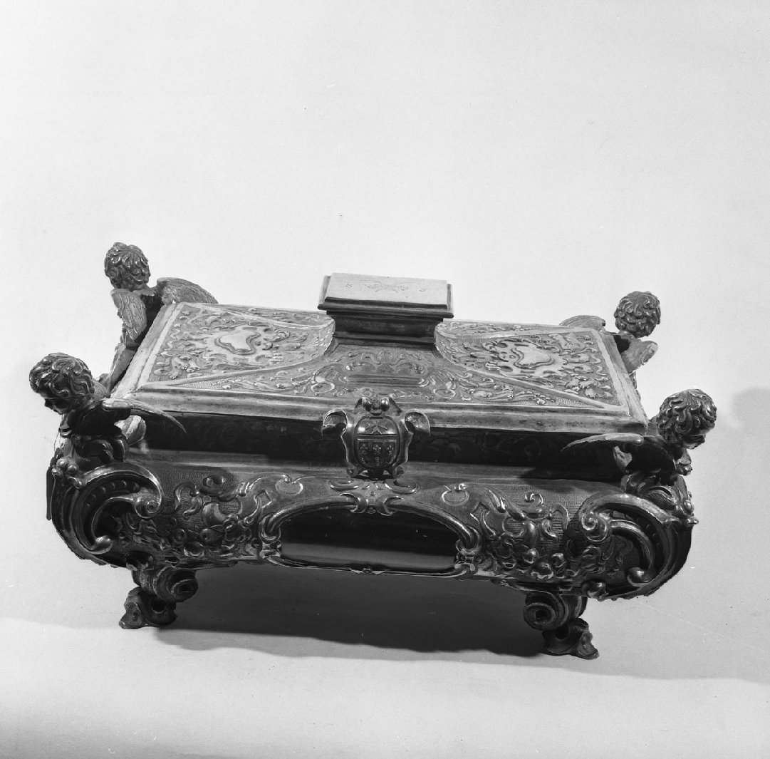 reliquiario a teca - a urna - bottega aretina (sec. XVII)