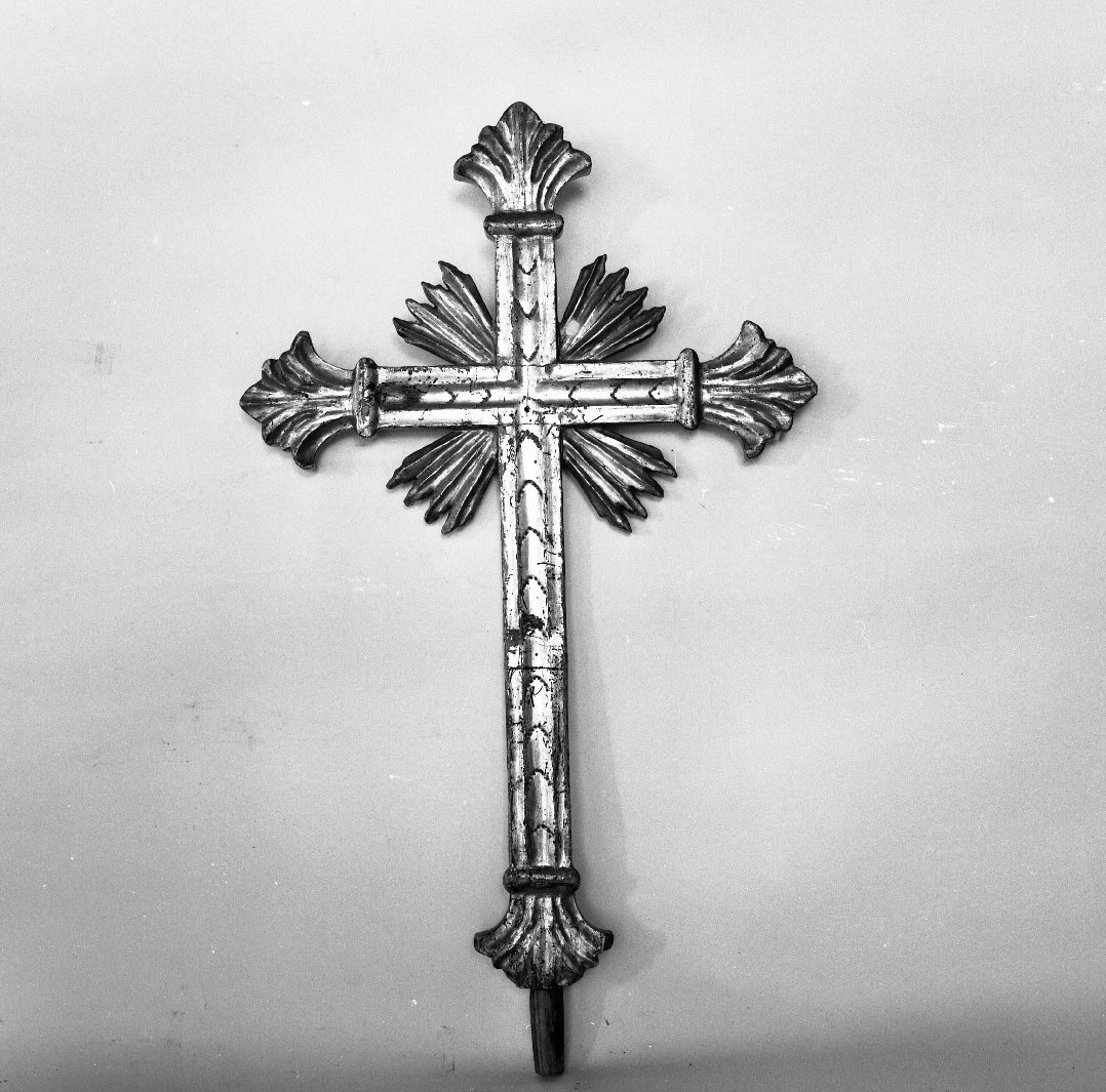 croce processionale - bottega cortonese (fine/inizio secc. XVIII/ XIX)
