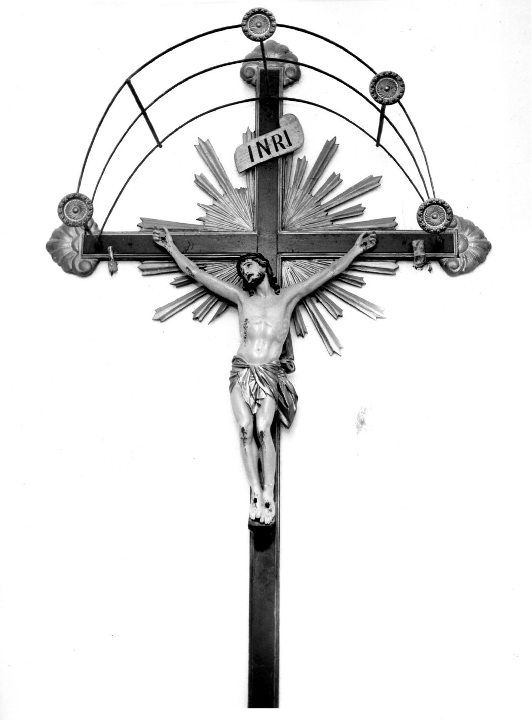 croce processionale - bottega toscana (fine sec. XIX)