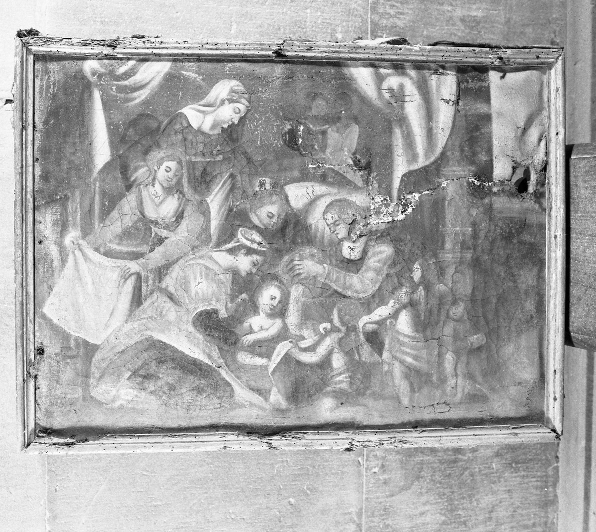 nascita di Maria Vergine (dipinto) - ambito toscano (fine sec. XVII)