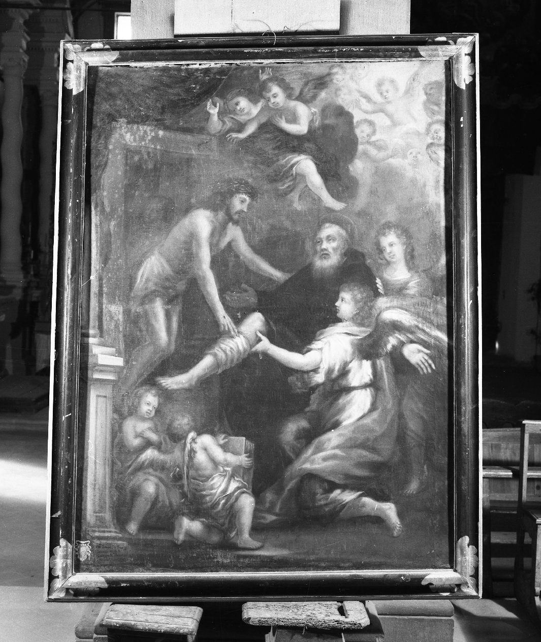 guarigione di un Servita (dipinto) di Ermini Domenico (prima metà sec. XVIII)