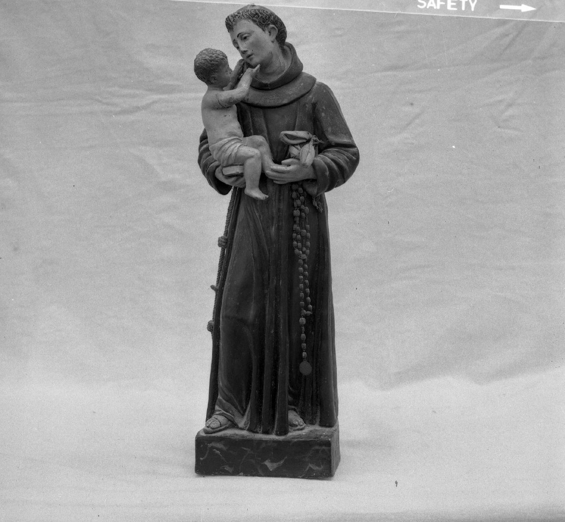 Sant'Antonio da Padova con Gesù Bambino (statuetta) - bottega toscana (seconda metà sec. XIX)