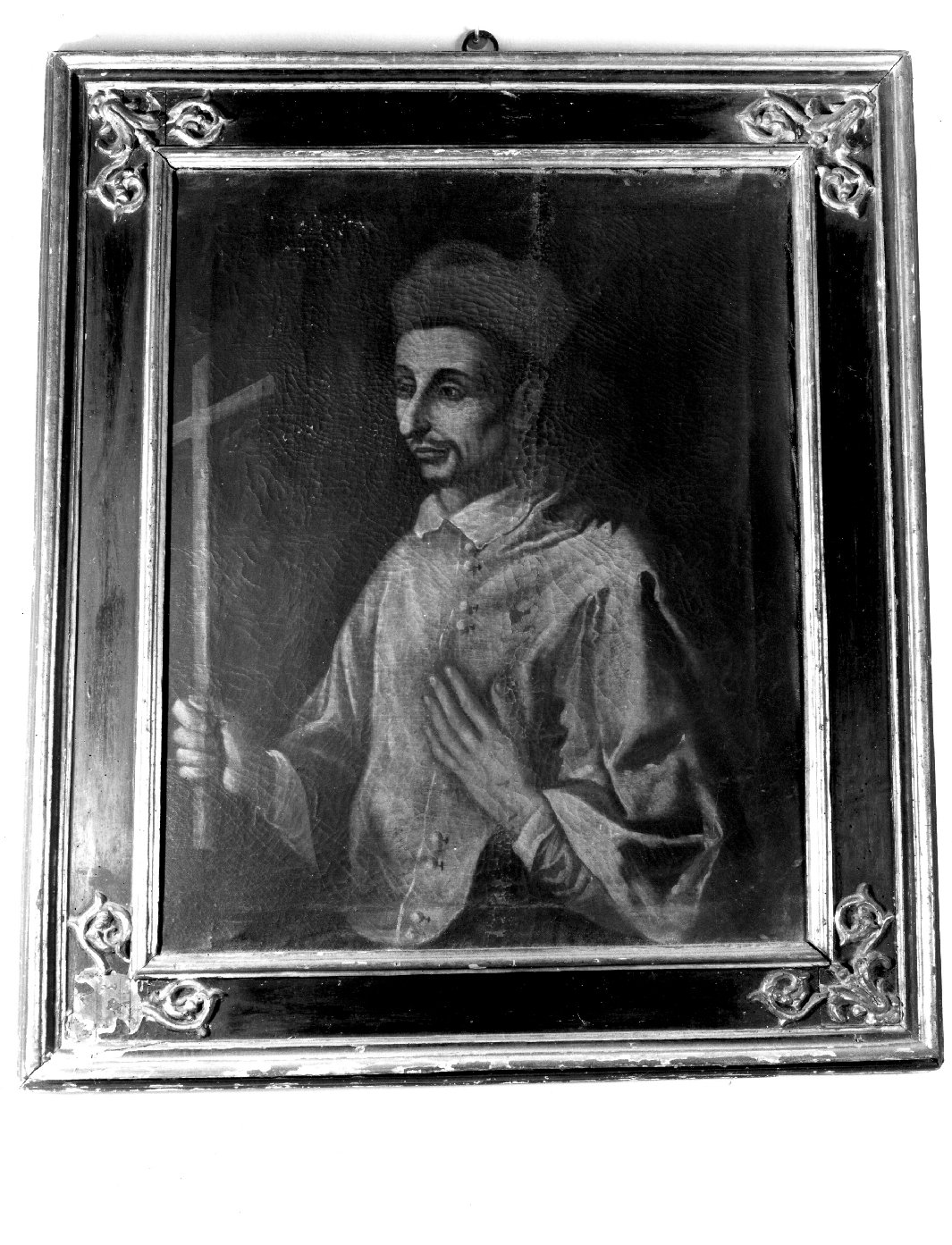 San Carlo Borromeo in preghiera (dipinto) - ambito umbro-toscano (prima metà sec. XVII)