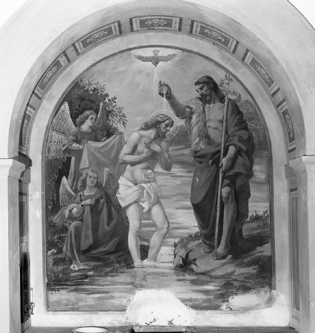 battesimo di Cristo (dipinto) di Dragoni Aldo (sec. XX)