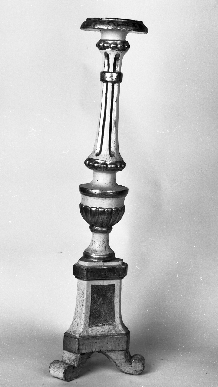 candeliere d'altare - bottega toscana (prima metà sec. XIX)