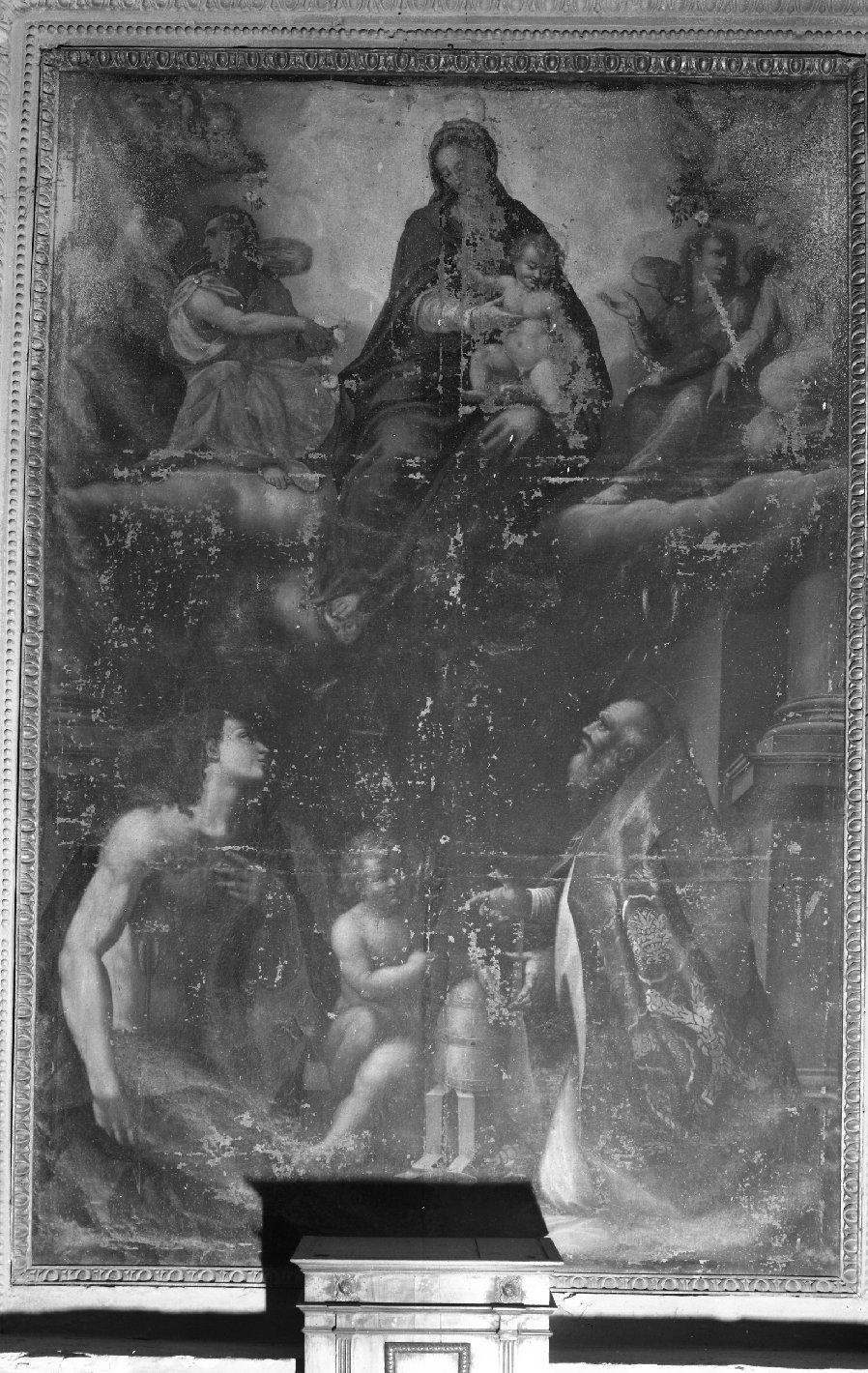 Madonna in gloria e santi (dipinto) - ambito toscano (fine sec. XVI)
