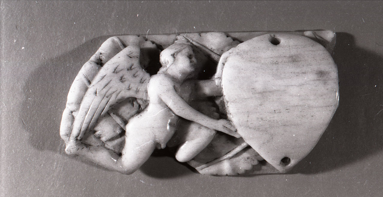 placchetta di cofanetto, frammento - bottega Italia settentrionale (fine/inizio secc. XIV/ XV)