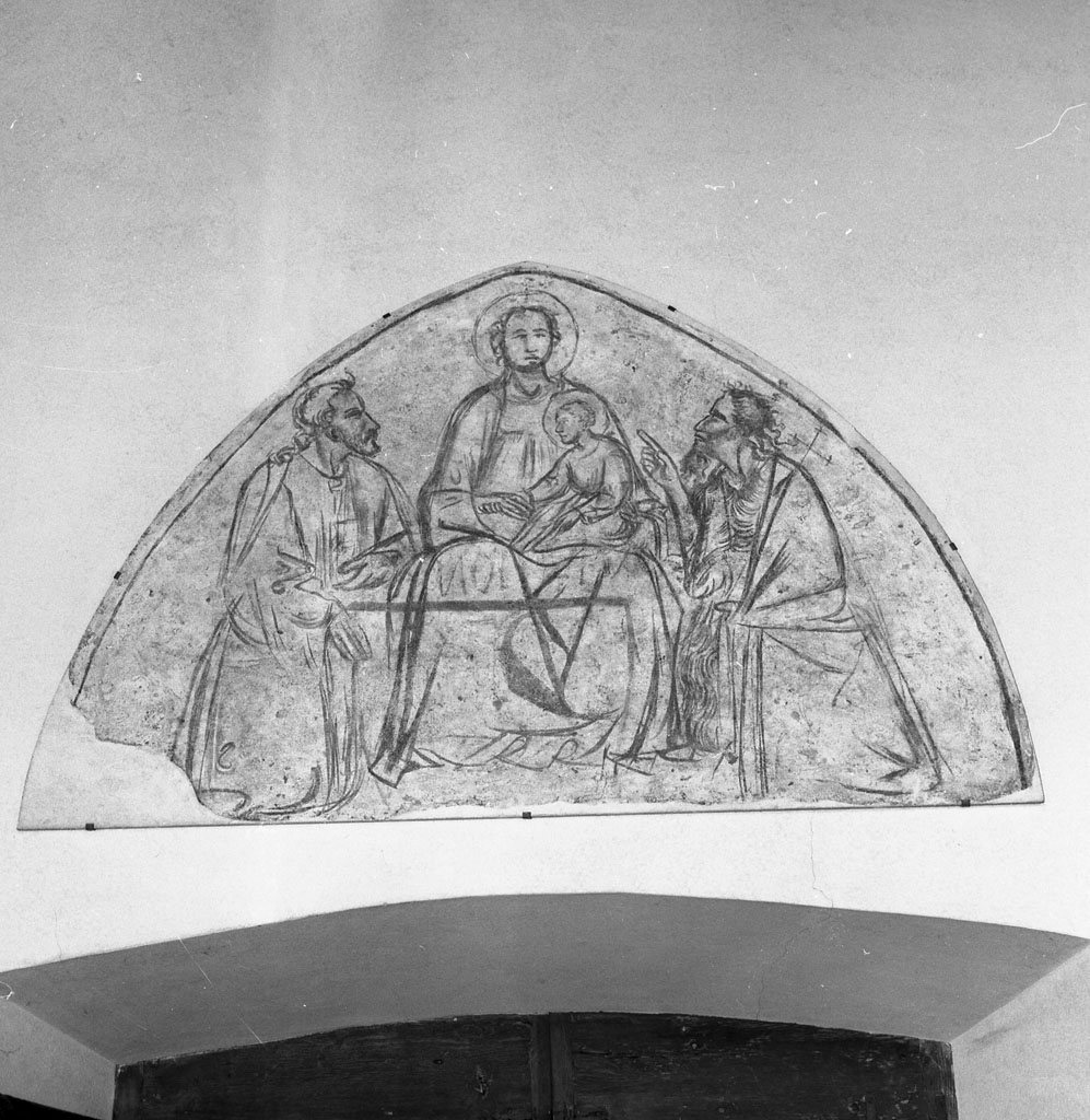 Madonna con Bambino e Santi (sinopia) - ambito toscano (inizio sec. XV)