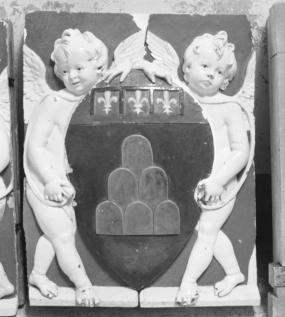 stemma (rilievo, coppia) - ambito fiorentino (sec. XVI)