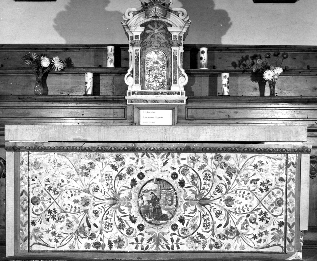 San Francesco d'Assisi riceve le stimmate (paliotto, elemento d'insieme) di fra' Martino da Empoli (attribuito) (sec. XIX)