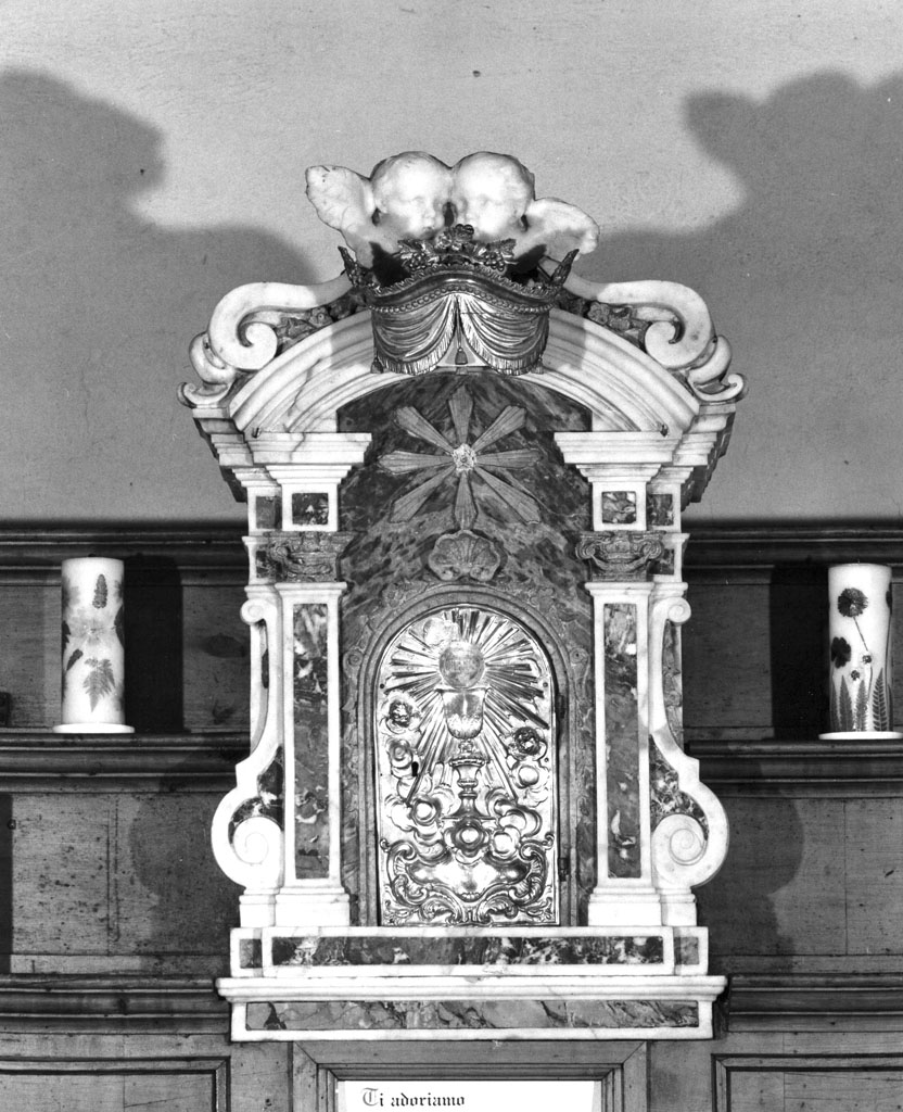tabernacolo, elemento d'insieme - manifattura toscana (fine/inizio secc. XVIII/ XIX)