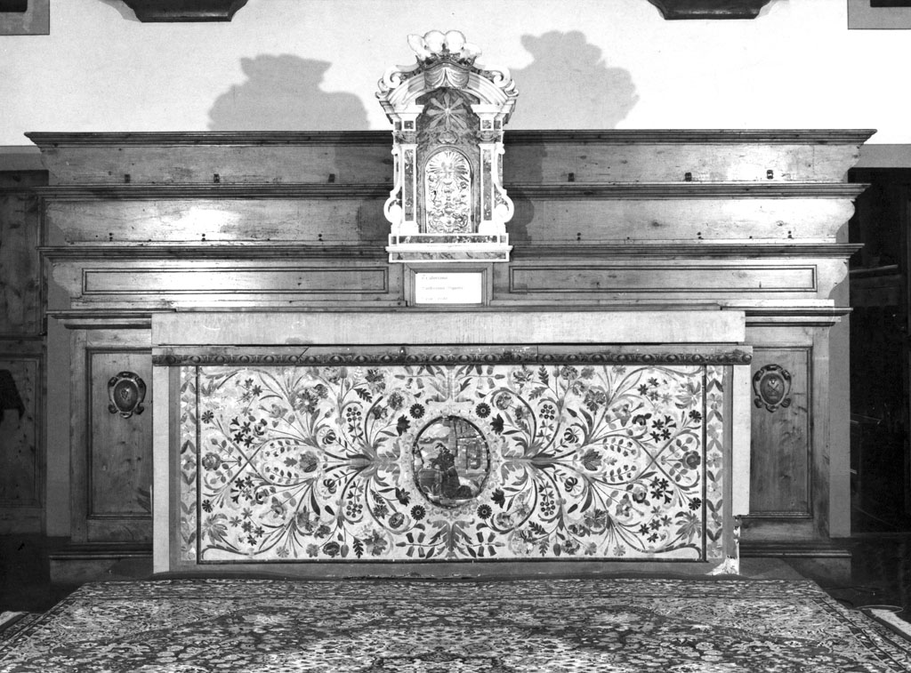 altare maggiore, insieme di Biggeri Geremia (attribuito) (sec. XIX)