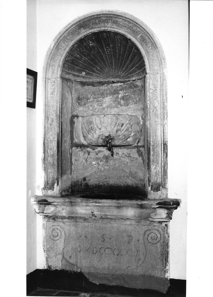 lavabo da sacrestia, opera isolata - manifattura toscana (sec. XVIII)
