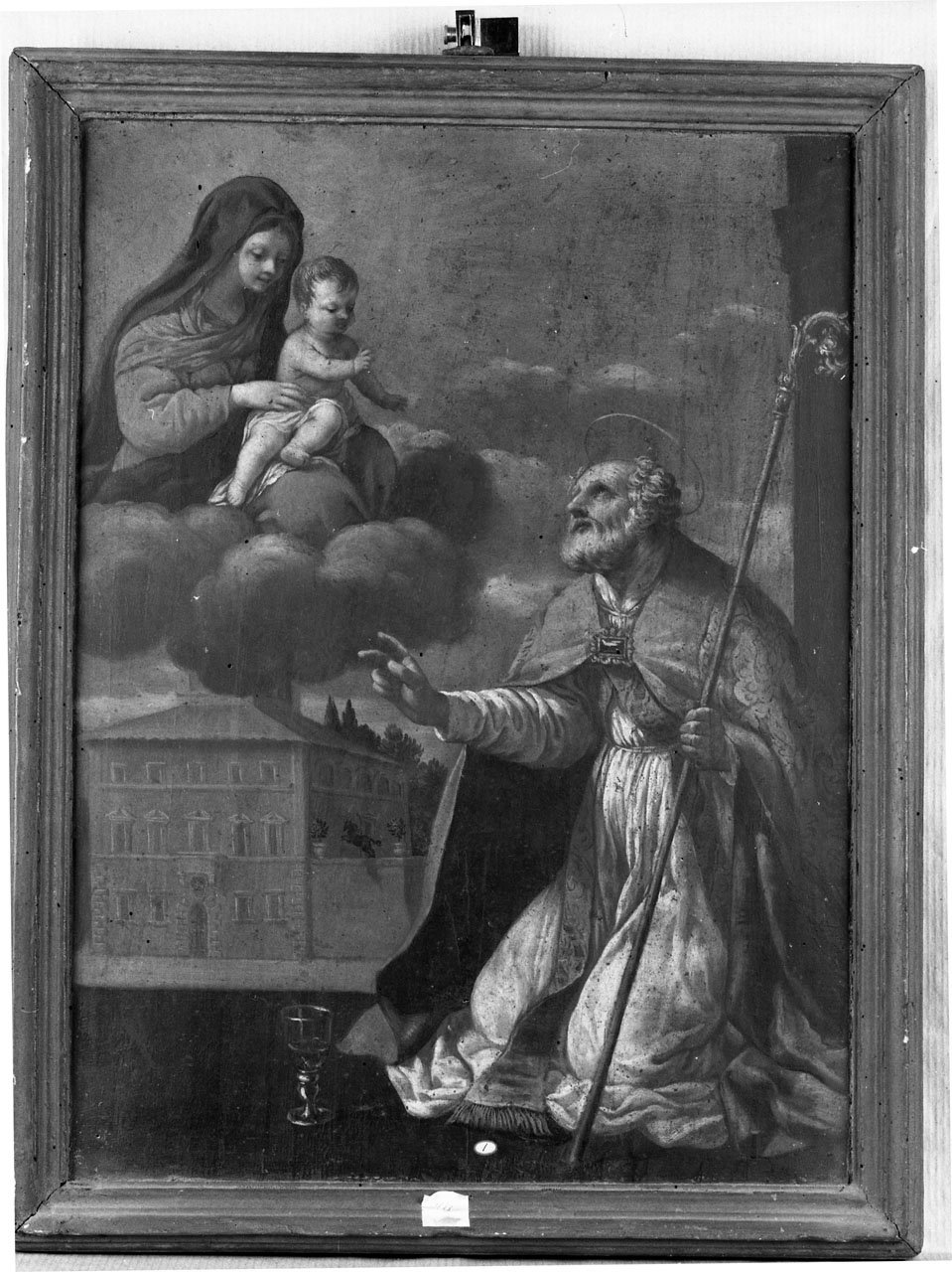 apparizione della Madonna a San Donato (dipinto, opera isolata) di Castellucci Salvi (attribuito) (sec. XVII)