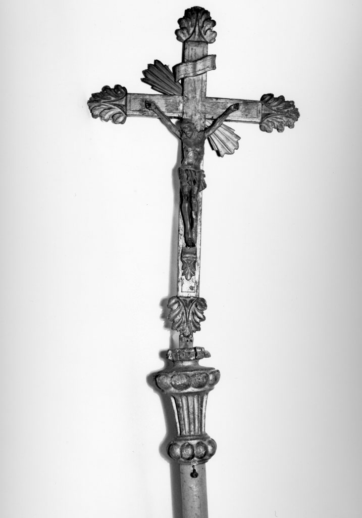 croce processionale, opera isolata - bottega toscana (prima metà sec. XIX)