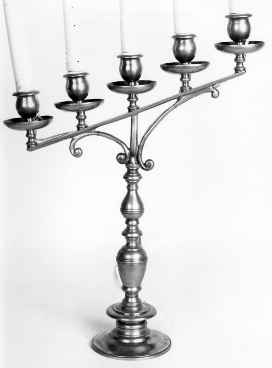 candeliere, coppia - bottega toscana (sec. XIX)