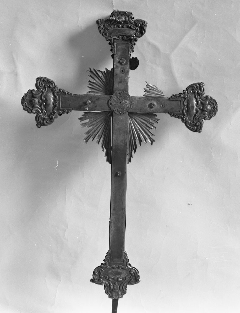 croce processionale - bottega toscana (inizio sec. XVIII)