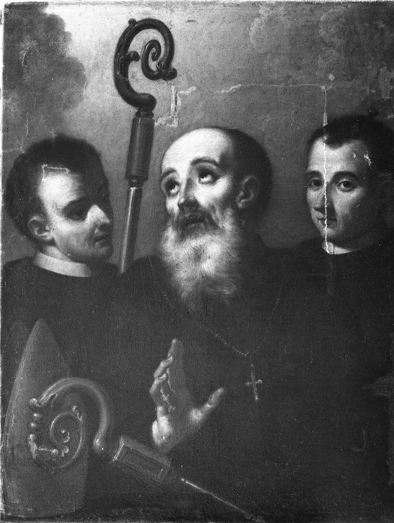 San Benedetto, San Placido e San Mauro (dipinto) - ambito italiano (sec. XVIII)