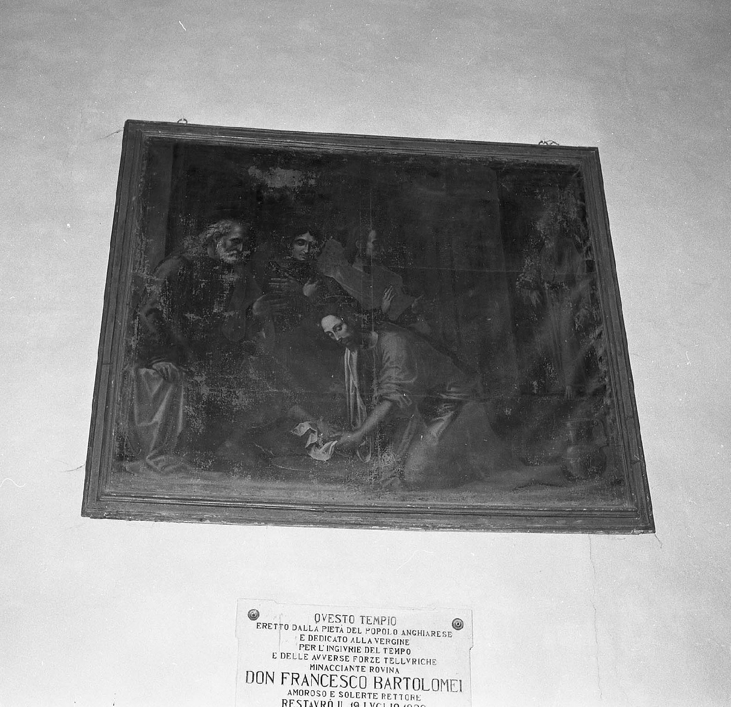 Cristo lava i piedi degli apostoli (dipinto, opera isolata) - ambito toscano (primo quarto sec. XVII)