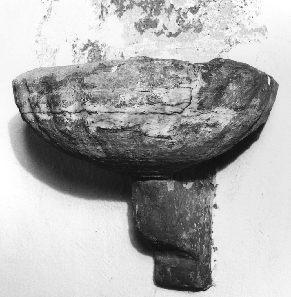 acquasantiera da parete - bottega toscana (seconda metà sec. XVII)