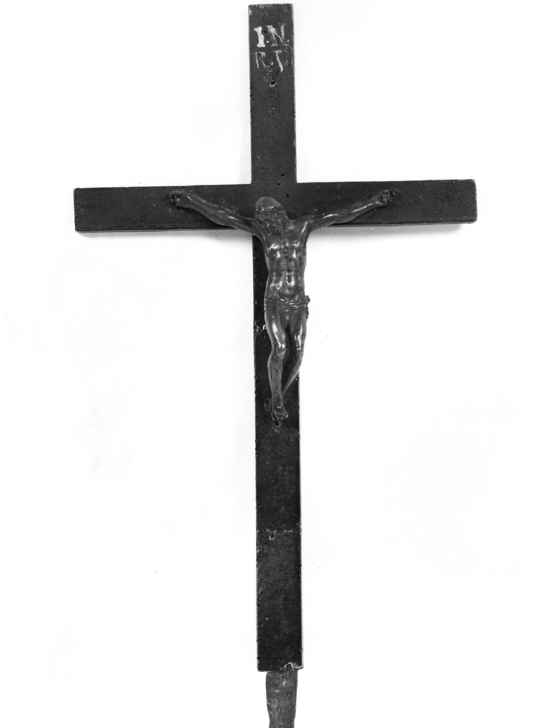 croce processionale - bottega toscana (prima metà, seconda metà sec. XVII, sec. XIX)