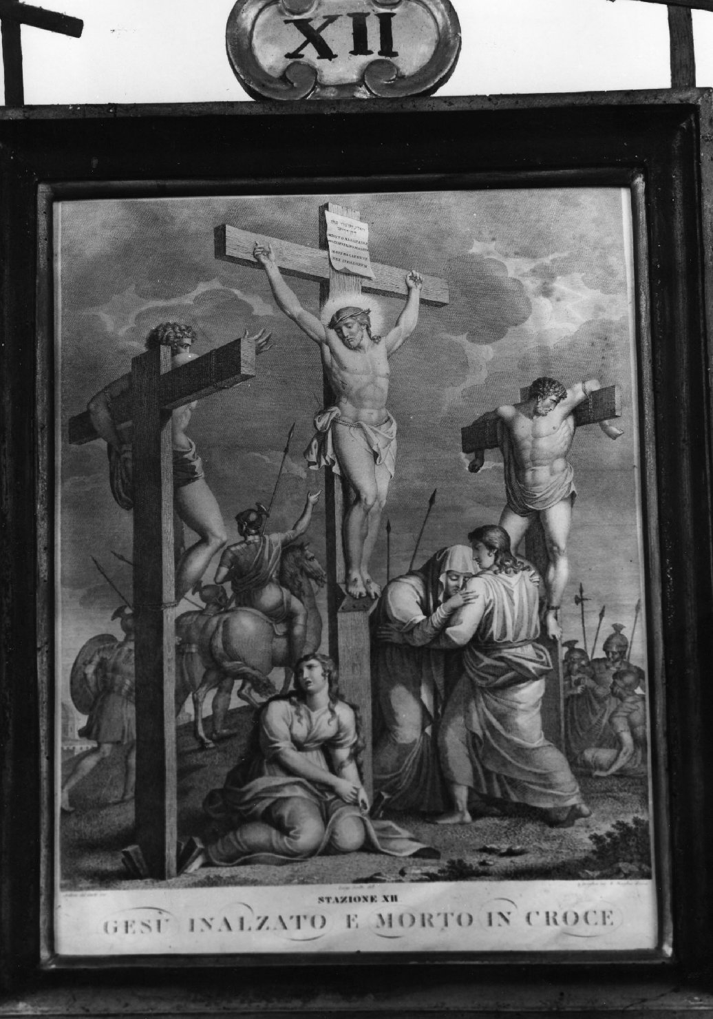 stazioni della via crucis (Via Crucis, serie) - bottega italiana (primo quarto sec. XIX)