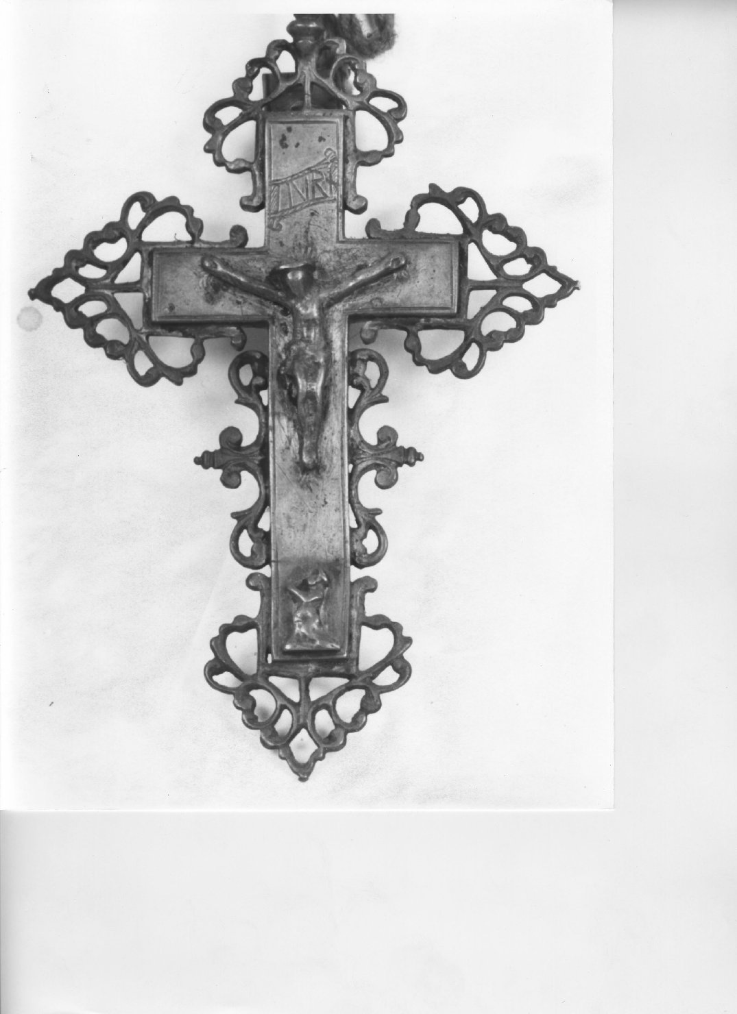 reliquiario - a croce - bottega toscana (fine/inizio secc. XIX/ XX)