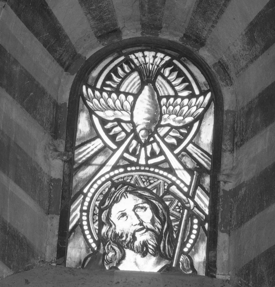 colomba dello Spirito Santo (vetrata) - ambito toscano (secondo quarto sec. XX)
