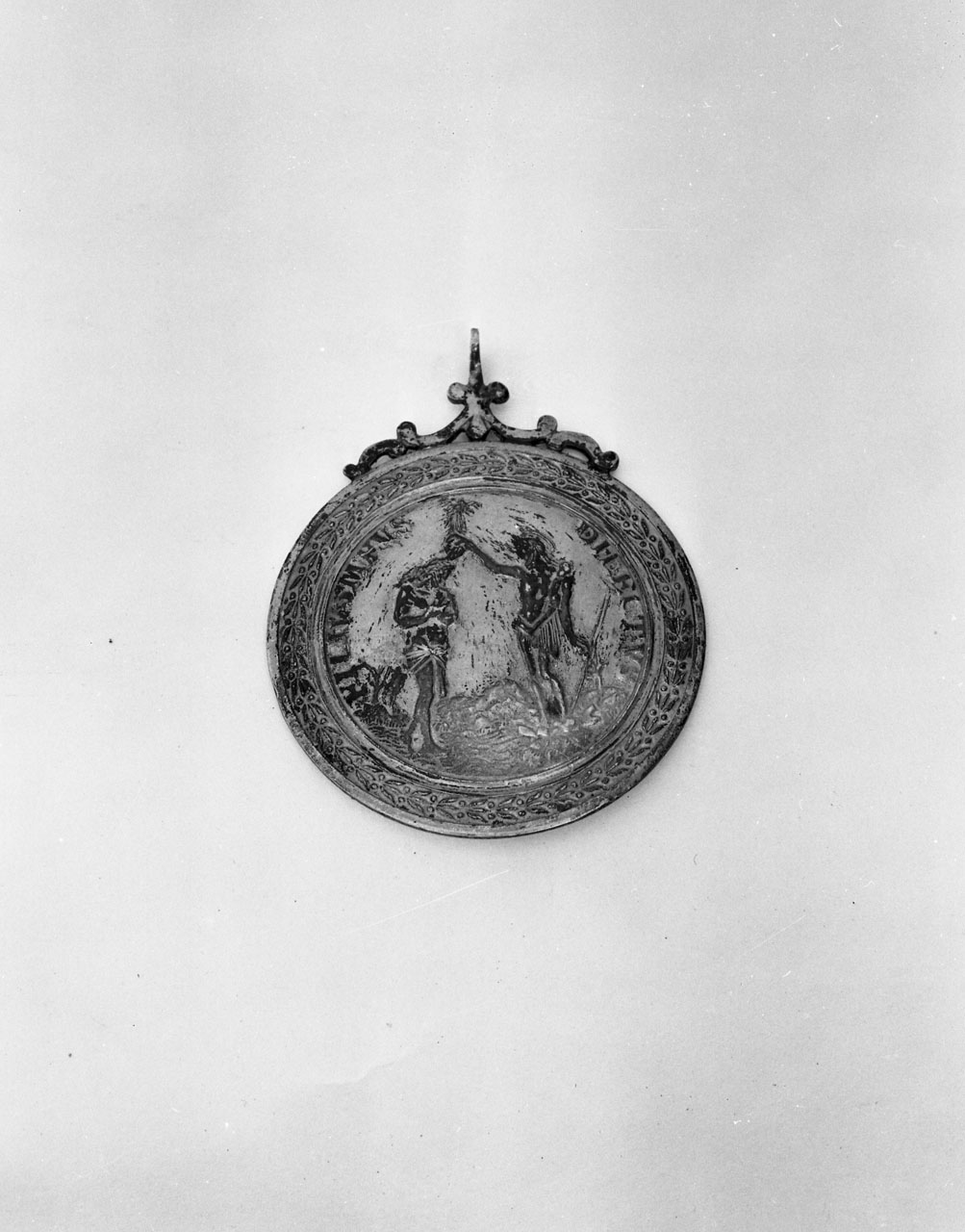medaglia battesimale - bottega romana (sec. XVI)