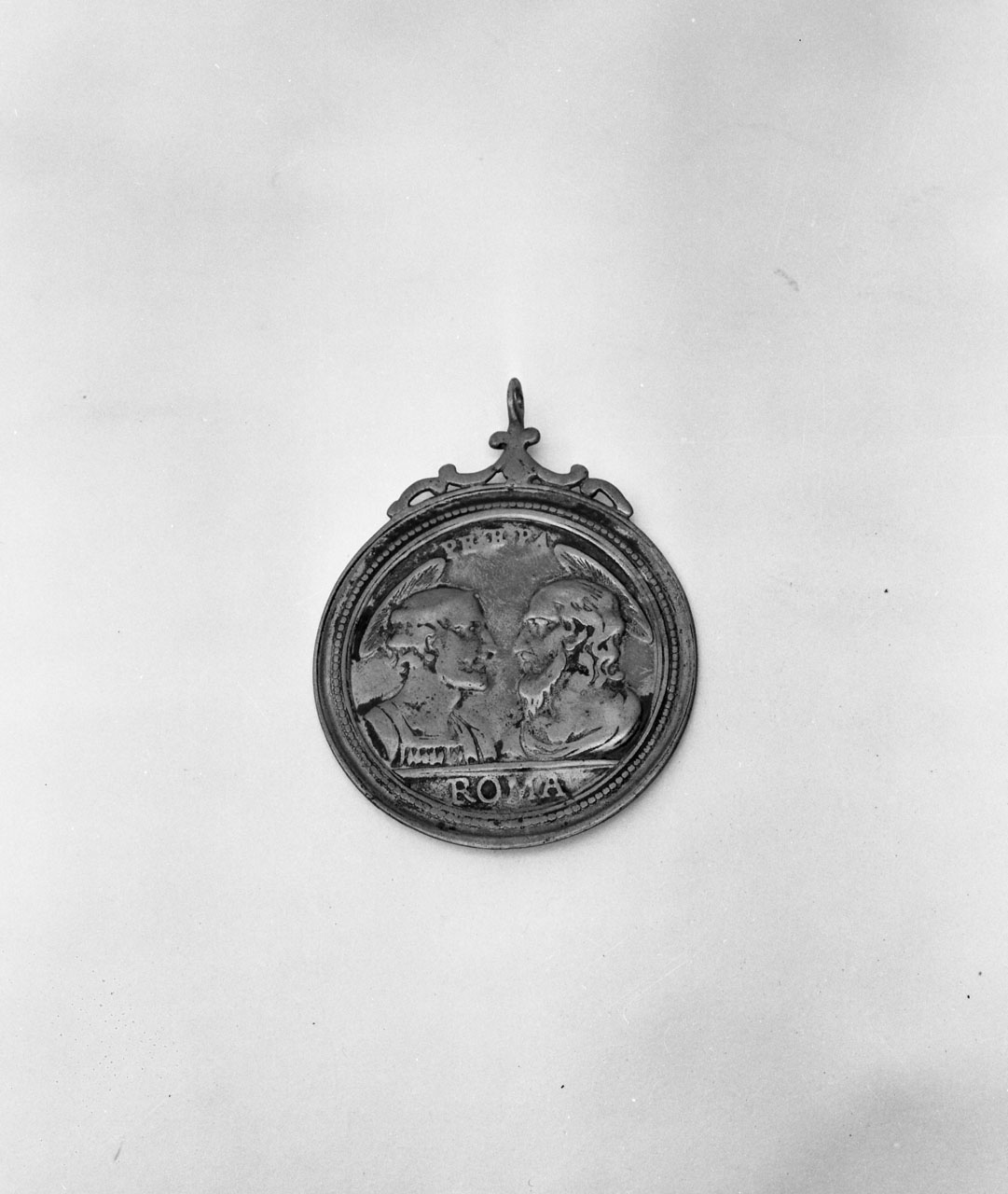 medaglia battesimale - bottega romana (fine/inizio secc. XVI/ XVII)