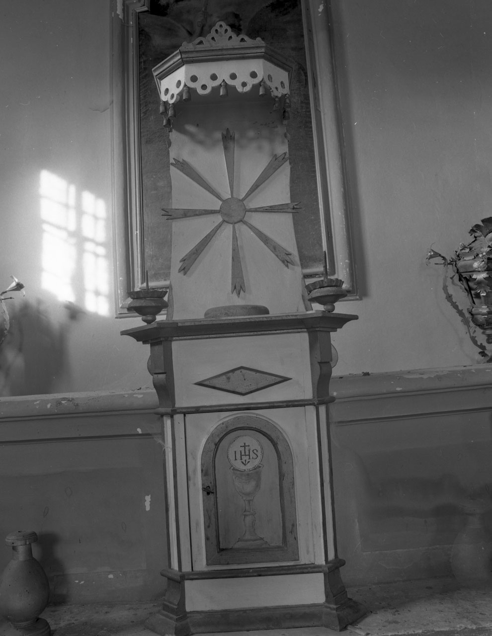 tabernacolo-tronetto per esposizione eucaristica - bottega toscana (inizio sec. XX)