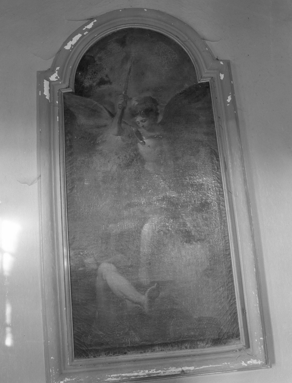 San Michele Arcangelo combatte Satana (dipinto) - bottega toscana (sec. XVIII)