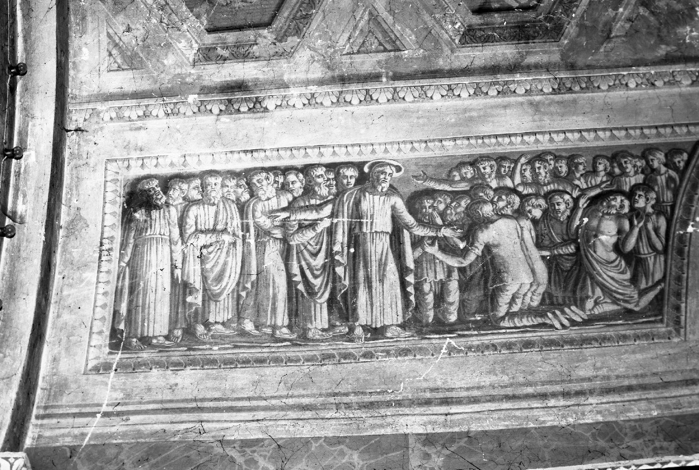 Cristo e i lebbrosi (dipinto) di Righi Giuseppe (attribuito) (inizio sec. XIX)