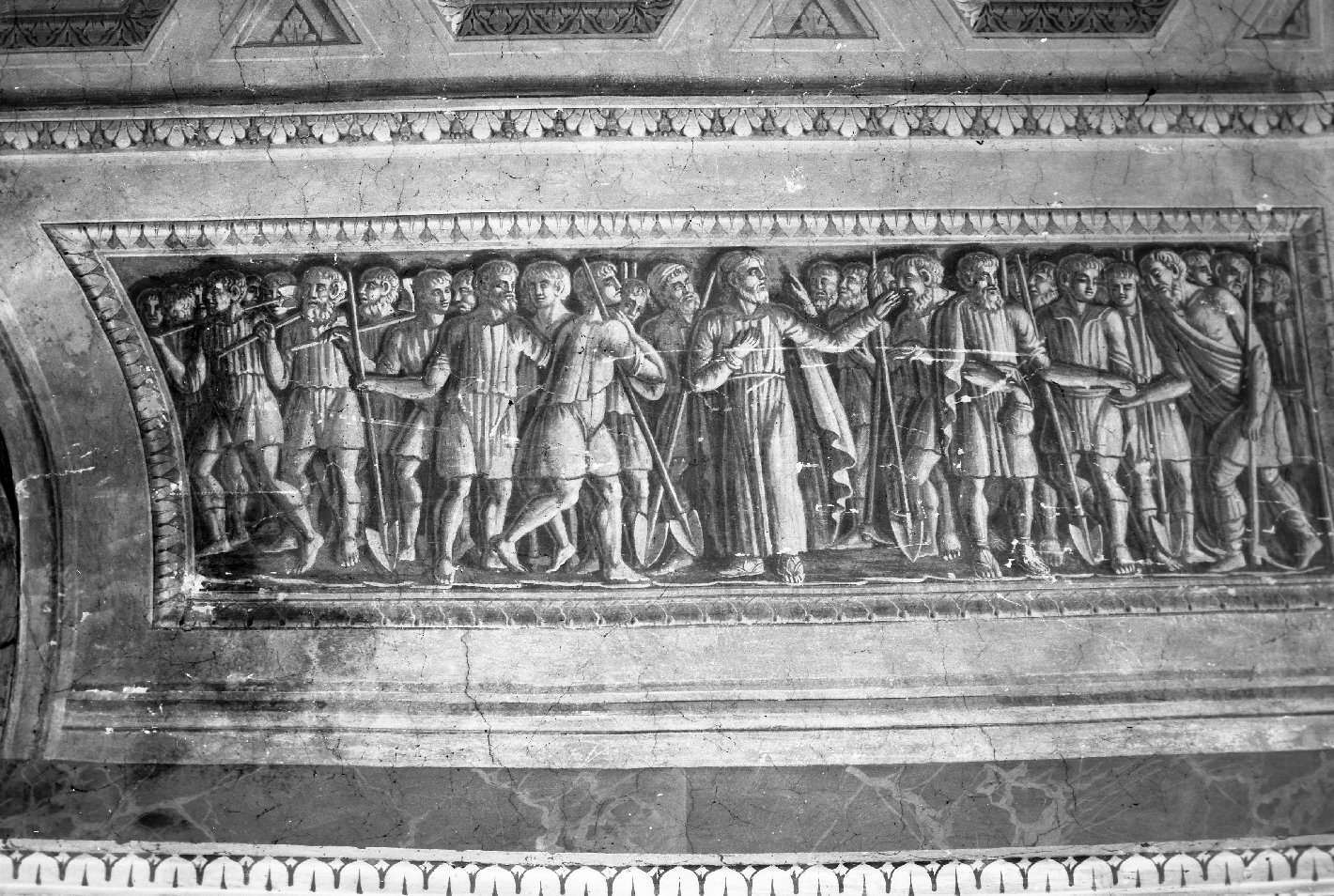 parabola dei lavoratori della vigna (dipinto) di Righi Giuseppe (attribuito) (inizio sec. XIX)