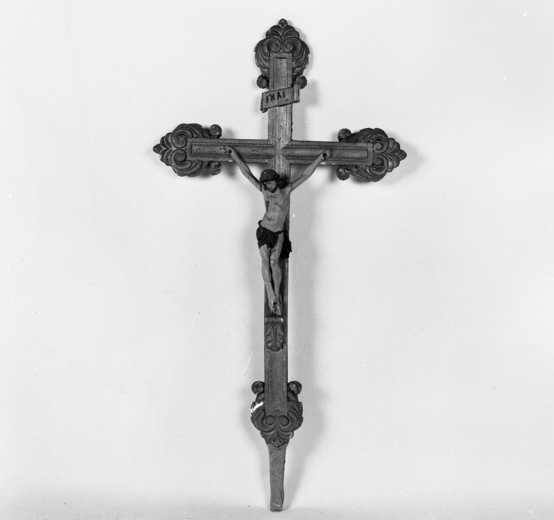 croce processionale - bottega toscana (fine/inizio secc. XIX/ XX)