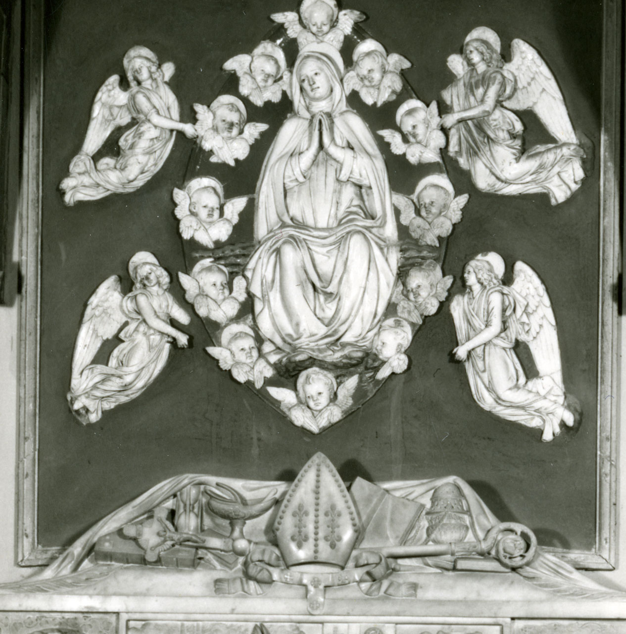 assunzione della Madonna (rilievo, opera isolata) - bottega robbiana (sec. XV)