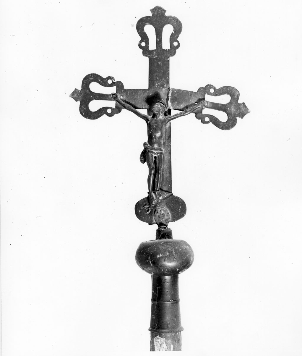 croce processionale - bottega toscana (primo quarto sec. XX)